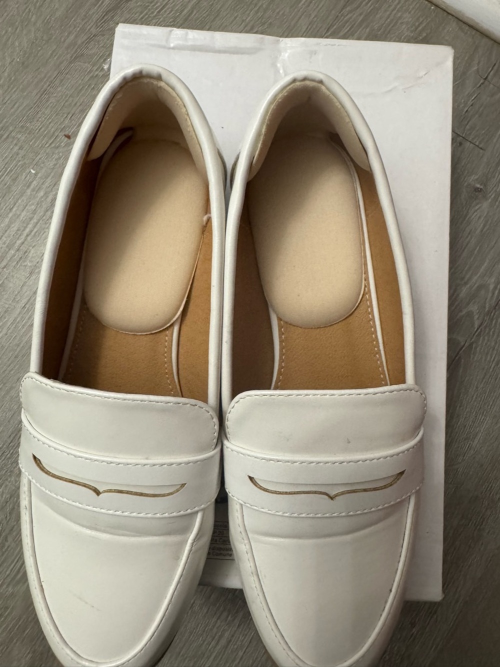 SHEIN White Penny Loafers for Women - Picture 3 of 6